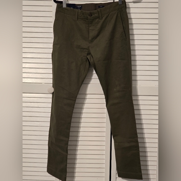 J. Crew Other - NWT J.Crew Slim Flex TruTemp365 Pants 29x30 Olive Green Mens